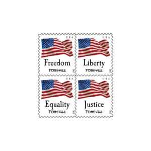 Four Flags Forever Stamps 2012 USPS Forever Stamps - U.S. Flag & Patriotic Stamps product image