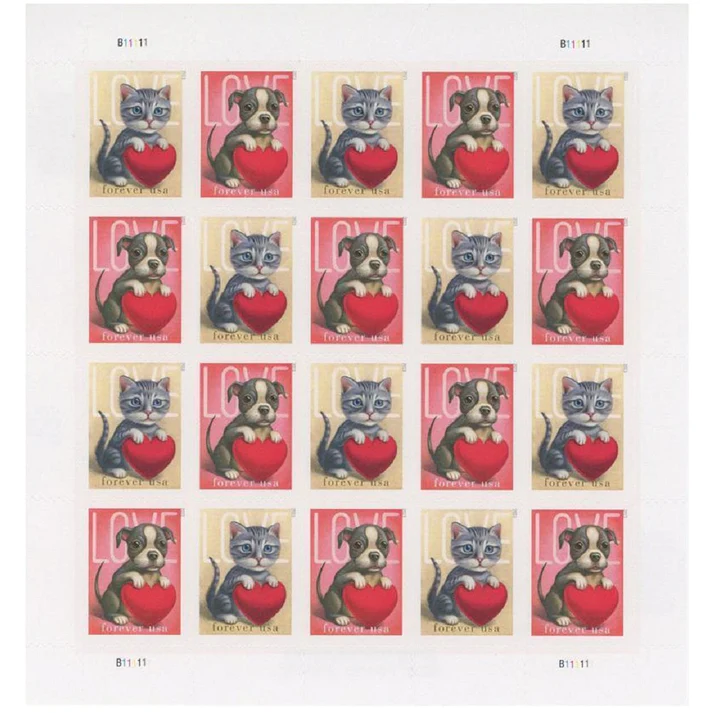 LOVE 2023 USPS Forever Stamps - Sheet of 20 (5-Pack) - Commemorative & Heritage Stamps product image