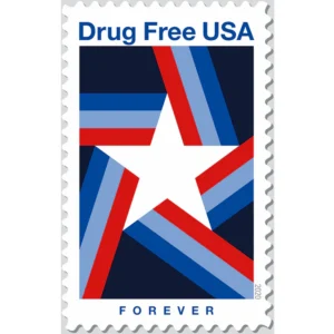 Drug Free 2020 USPS Forever Stamps - Sheet of 20 (5-Pack) - Commemorative & Heritage Stamps product image