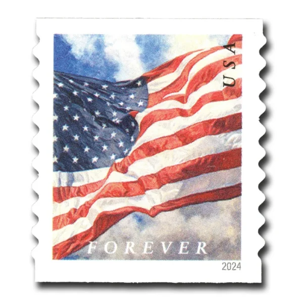 U.S. Flag 2024 - Coil of 100 Forever Stamps