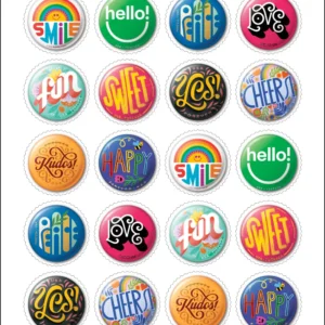 Pinback Buttons 2024 USPS Forever Stamps - Sheet of 20 (5-Pack) - Art, Kids & Topical Culture product image