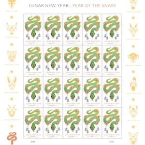 Lunar New Year Of the Rat 2020 USPS Forever Stamps - Sheet of 20 (5-Pack) - Commemorative & Heritage Stamps product image