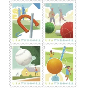 Backyard Games 2021 USPS Forever Stamps - Sheet of 16 (5-Pack) - Commemorative & Heritage Stamps product image
