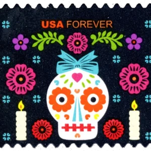Day of the Dead 2021 USPS Forever Stamps - Sheet of 20 (5-Pack) - Commemorative & Heritage Stamps product image