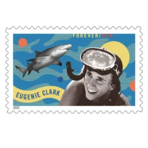 Eugenie Clark 2022 USPS Forever Stamps - Sheet of 20 (5-Pack) - Commemorative & Heritage Stamps product image