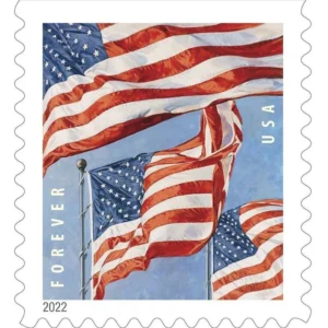 Flag Booklet 2022 USPS Forever Stamps - Booklet of 20 (5-Pack) - U.S. Flag & Patriotic Stamps product image