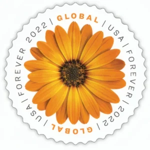 Global African Daisy 2022 USPS Forever Stamps - Booklet of 10 (5-Pack) - Commemorative & Heritage Stamps product image