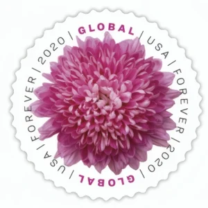 Global Chrysanthemum 2020 USPS Forever Stamps - Booklet of 10 (5-Pack) - Commemorative & Heritage Stamps product image