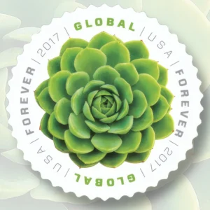 Global Green Succulent 2017 USPS Forever Stamps - Booklet of 10 (5-Pack) - Commemorative & Heritage Stamps product image