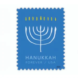 Hanukkah 2024 USPS Forever Stamps - Sheet of 20 (5-Pack) - Holiday & Seasonal Stamps product image
