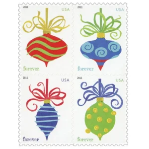 Holiday Baubles 2011 USPS Forever Stamps - Booklet of 20 (5-Pack) - Holiday & Seasonal Stamps product image