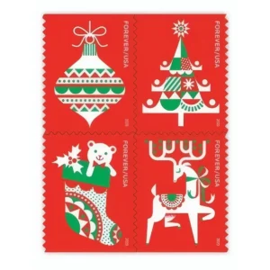 Holiday Delights 2020 USPS Forever Stamps - Booklet of 20 (5-Pack) - Commemorative & Heritage Stamps product image