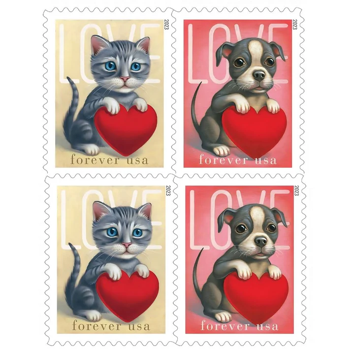 LOVE 2023 USPS Forever Stamps - Sheet of 20 (5-Pack) - Commemorative & Heritage Stamps product image