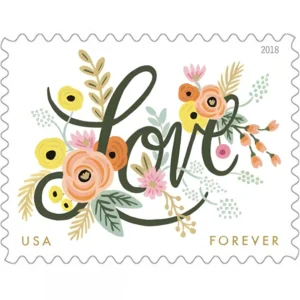 Love Flourishes 2018 USPS Forever Stamps - Sheet of 20 (5-Pack) - Commemorative & Heritage Stamps product image