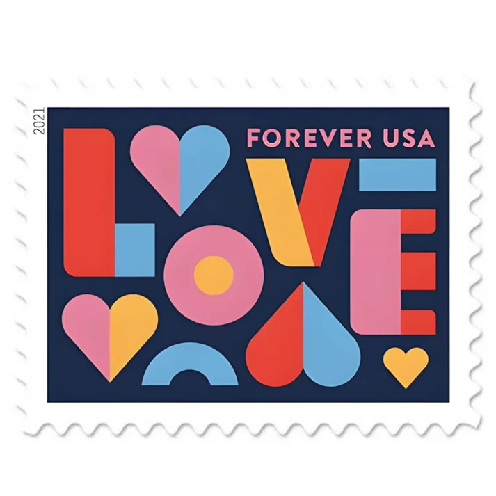 Love Wedding 2021 USPS Forever Stamps - Sheet of 20 (5-Pack) - Commemorative & Heritage Stamps product image