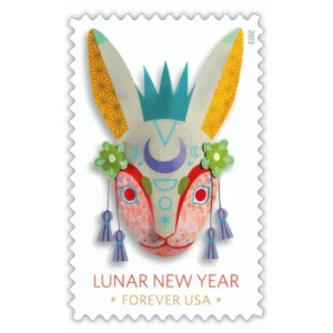 Lunar New Year Of The Rabbit 2023 USPS Forever Stamps - Sheet of 20 (5-Pack) - Commemorative & Heritage Stamps product image