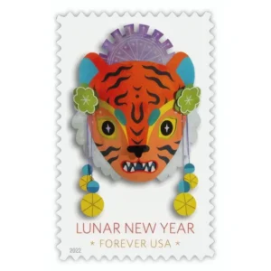 Lunar New Year Of The Tiger 2022 USPS Forever Stamps - Sheet of 20 (5-Pack) - Commemorative & Heritage Stamps product image