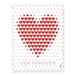 Made of Hearts 2020 USPS Forever Stamps - Sheet of 20 (5-Pack) - Commemorative & Heritage Stamps product image