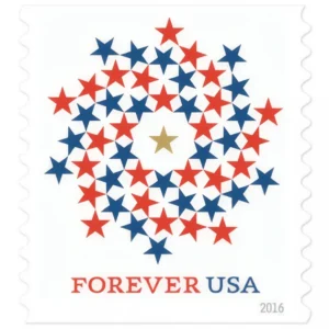 Patriotic Spiral 2016 USPS Forever Stamps - Booklet of 20 (5-Pack) - U.S. Flag & Patriotic Stamps product image