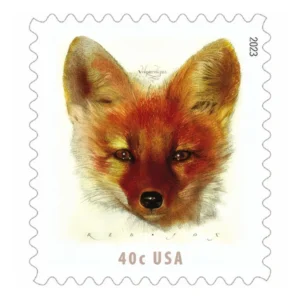 Red Fox 2023 USPS Forever Stamps - Sheet of 20 (5-Pack) - Floral, Garden & Wildlife Stamps product image
