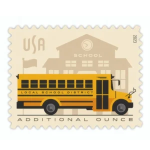 School Bus 2023 USPS Forever Stamps - Sheet of 20 (5-Pack) - Commemorative & Heritage Stamps product image