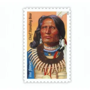 Standing Bear Leader 2023 USPS Forever Stamps - Sheet of 20 (5-Pack) - Commemorative & Heritage Stamps product image