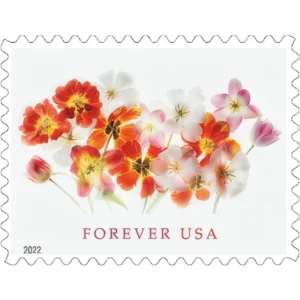 Tulips 2022 USPS Forever Stamps - Sheet of 20 (5-Pack) - Commemorative & Heritage Stamps product image