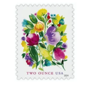 Wedding Blooms 2024 USPS Forever Stamps - Sheet of 20 (5-Pack) - Commemorative & Heritage Stamps product image