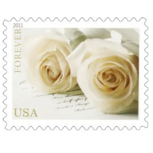 Wedding Roses 2011 USPS Forever Stamps - Sheet of 20 (5-Pack) - Commemorative & Heritage Stamps product image