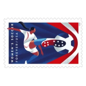 Women’s Soccer 2023 USPS Forever Stamps - Sheet of 20 (5-Pack) - Commemorative & Heritage Stamps product image