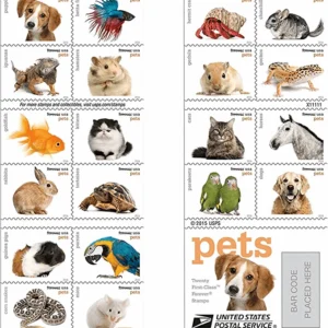 Pets Celebrate Animals 2016 USPS Forever Stamps - Booklet of 20 (5-Pack) - Commemorative & Heritage Stamps product image