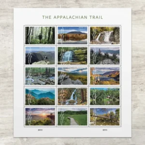 The Appalachian Trail 2025 USPS Forever Stamps - Sheet of 20 (5-Pack) - Commemorative & Heritage Stamps product image
