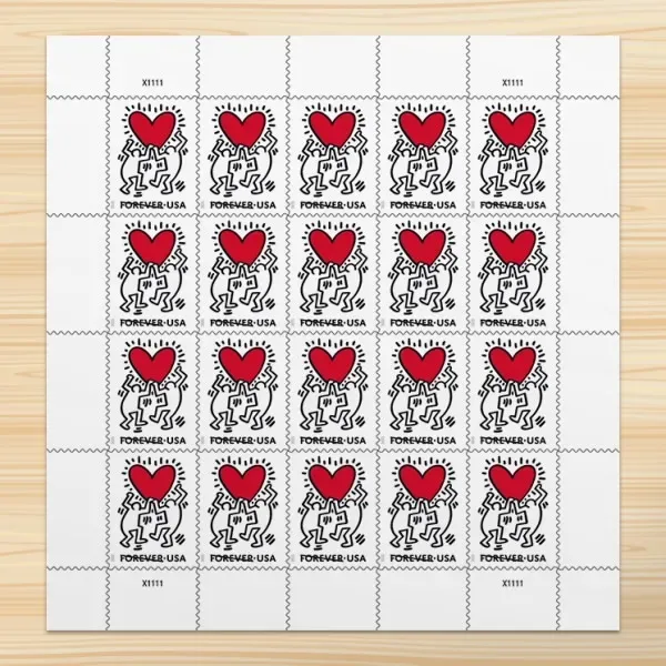 Love 2025 USPS Forever Stamps - Sheet of 20 (5-Pack) - Commemorative & Heritage Stamps product image