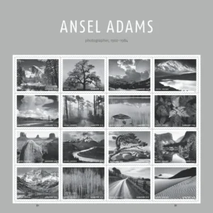Ansel Adams 2024 USPS Forever Stamps - Sheet of 20 (5-Pack) - Commemorative & Heritage Stamps product image