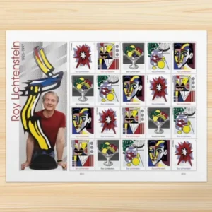 Roy Lichtenstein 2023 USPS Forever Stamps - Sheet of 20 (5-Pack) - Commemorative & Heritage Stamps product image