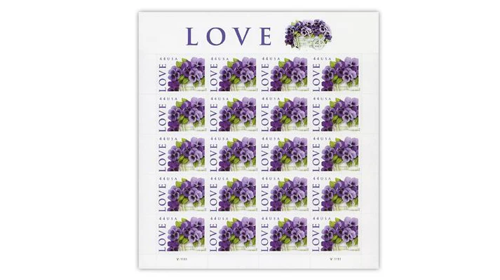 Love 2010 USPS Forever Stamps - Sheet of 20 (5-Pack) - Commemorative & Heritage Stamps product image
