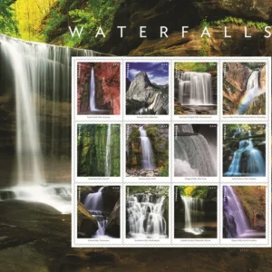 Waterfall 2023 USPS Forever Stamps - Sheet of 12 (5-Pack) - Commemorative & Heritage Stamps product image